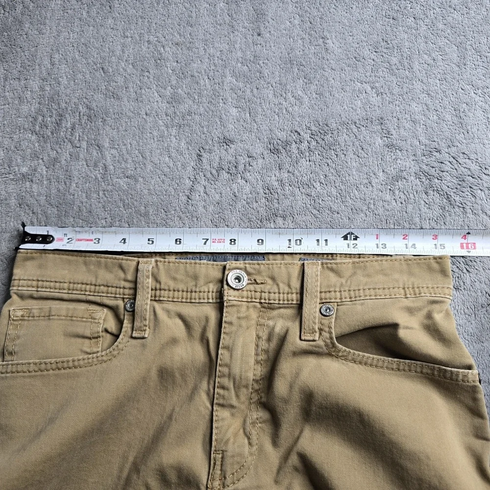 BKE Buckle Jake Straight Leg Jeans Mens 30R 30x30 Tan Khaki Comfort Stretch
